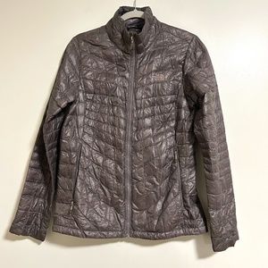 The North Face Eco Thermoball Puffer Jacket - Pewter Gray, Camo Lining